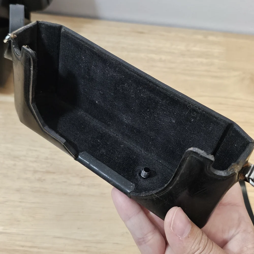Vintage 60's Canon 7 Rangefinder Black Leather Camera Case With Strap